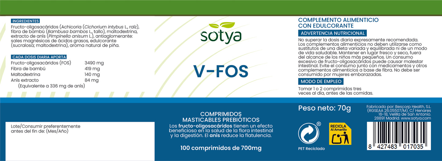 V-FOS 100 comprimidos de 700mg