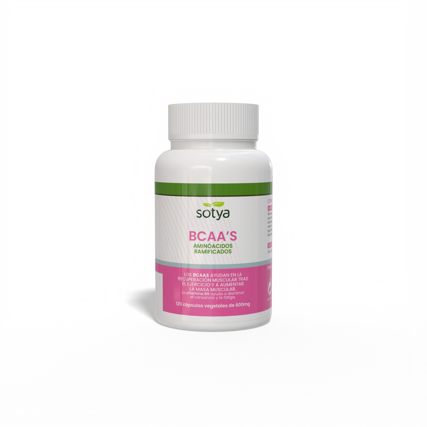 BCAA´S Aminoácidos Ramificados 120 cápsulas vegetales de 600mg