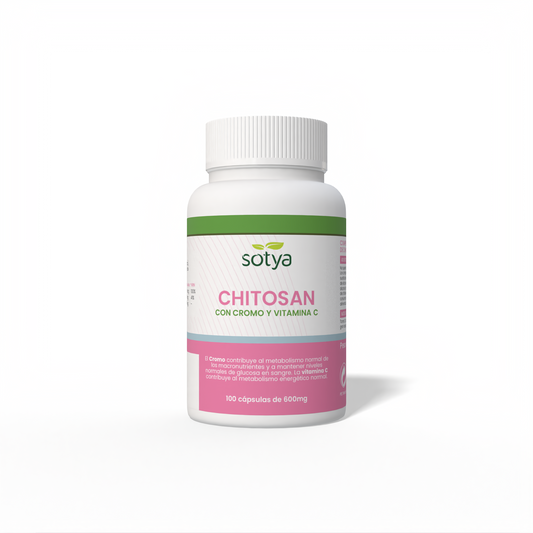 Chitosan with chromium and vitamin C 100 capsules of 600 mg