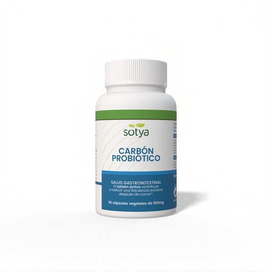 Carbón probiótico 90 cápsulas vegetales de 550mg