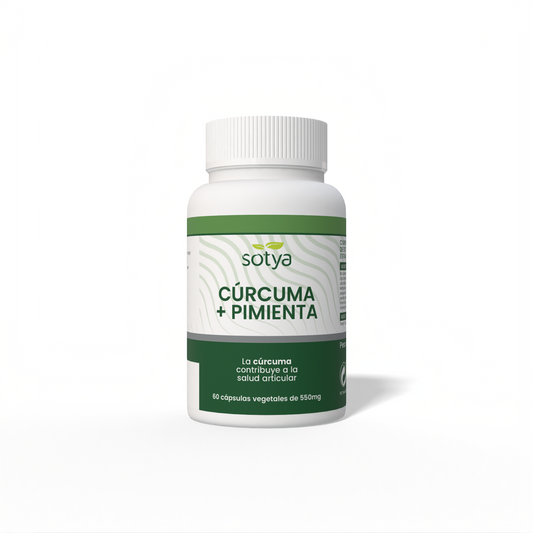 Curcuma + Pimienta 550mg 60 cápsulas vegetales