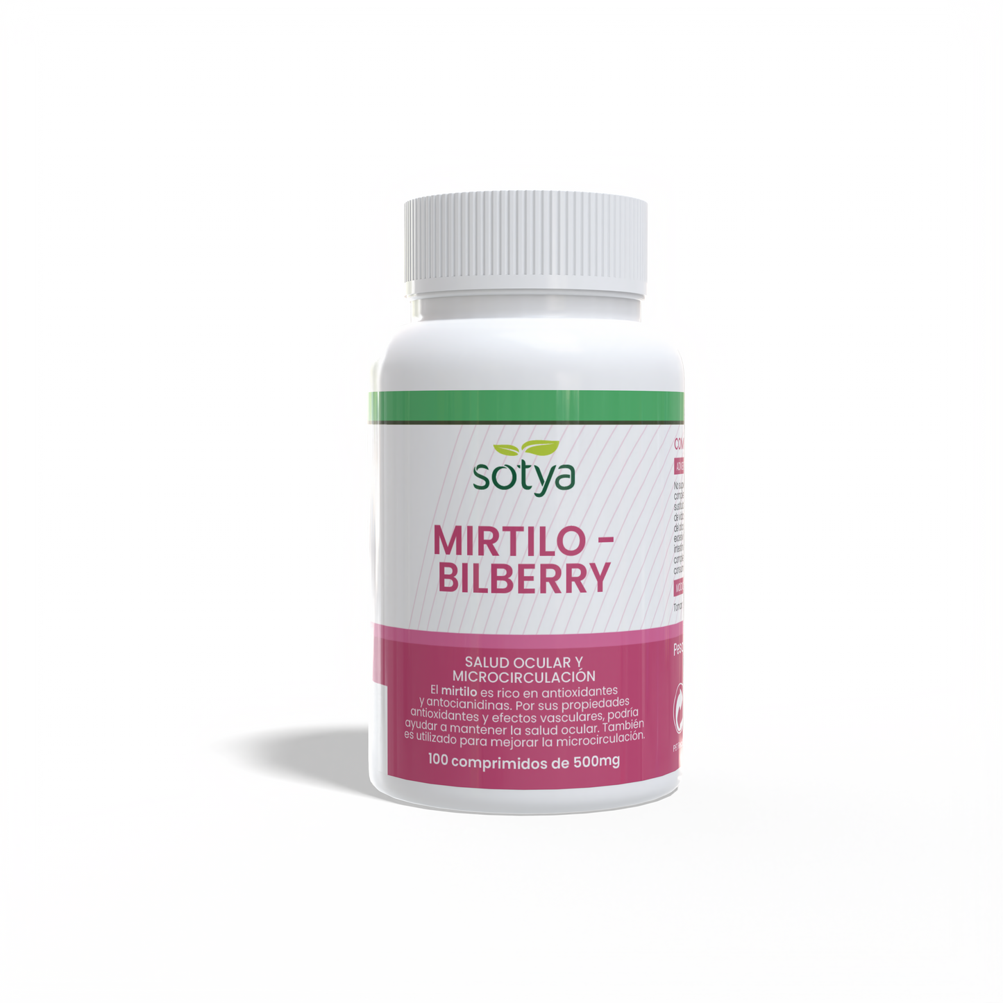 Mirtilo 100 comprimidos de 500mg