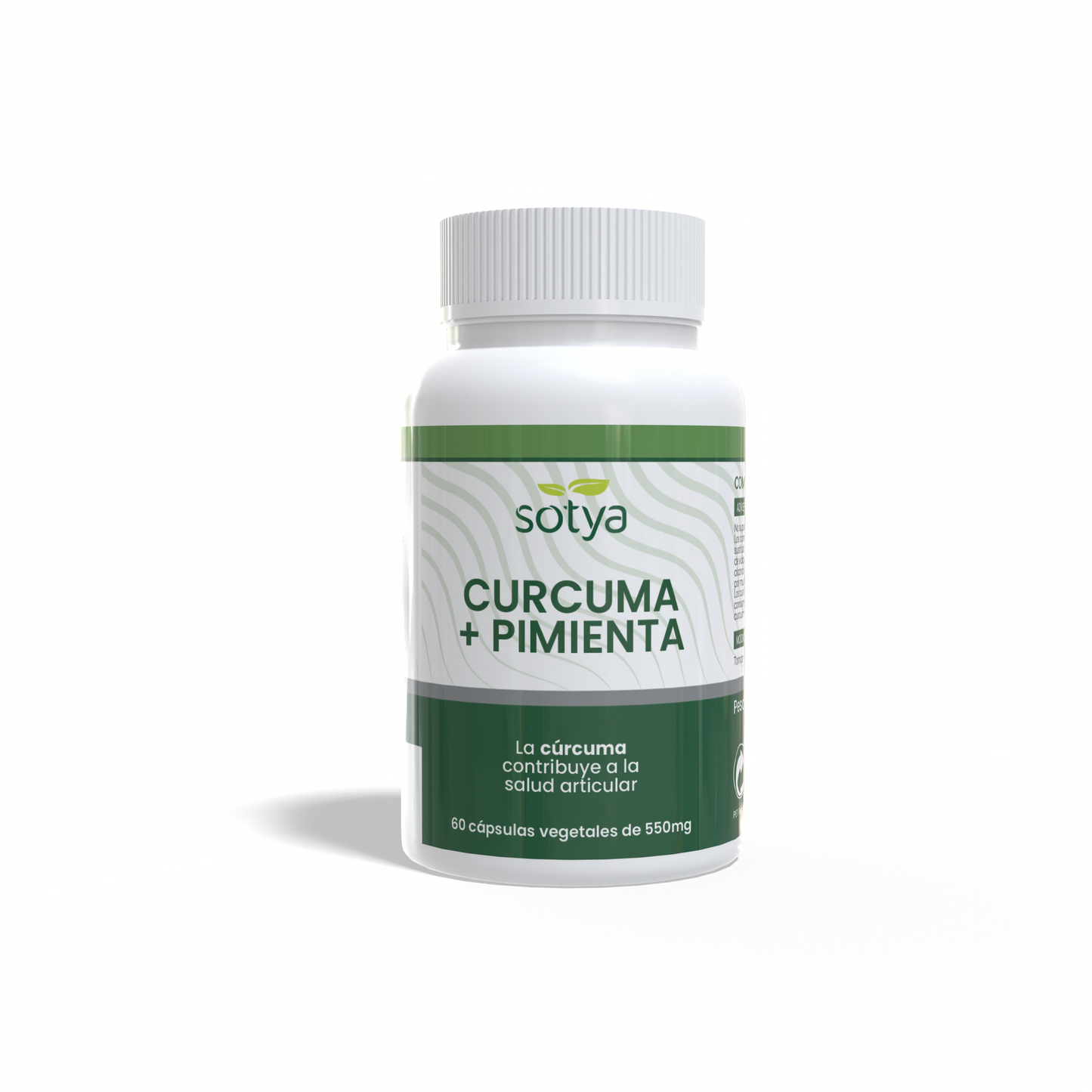 Curcuma + Pimienta 550mg 60 cápsulas vegetales