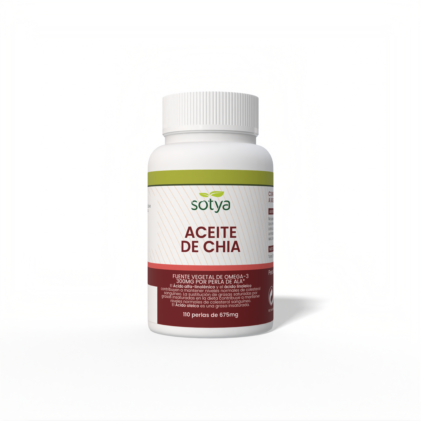 Aceite de Chía 110 perlas de 675mg