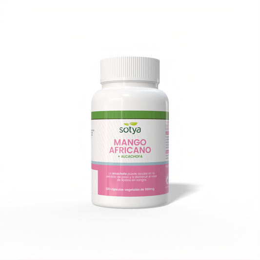 Mango africano + Alcachofa 120 cápsulas vegetales de 560mg