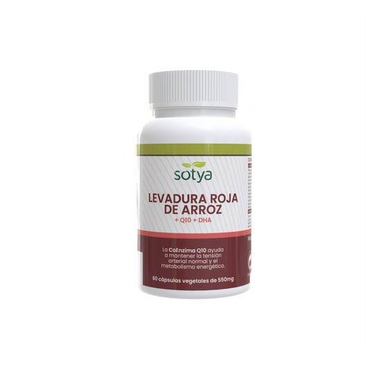 Red Yeast Rice + Q10 + DHA 60 vegetable capsules of 550mg