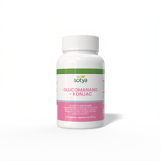 Glucomannan - Konjac 120 Vegetable Capsules of 760mg