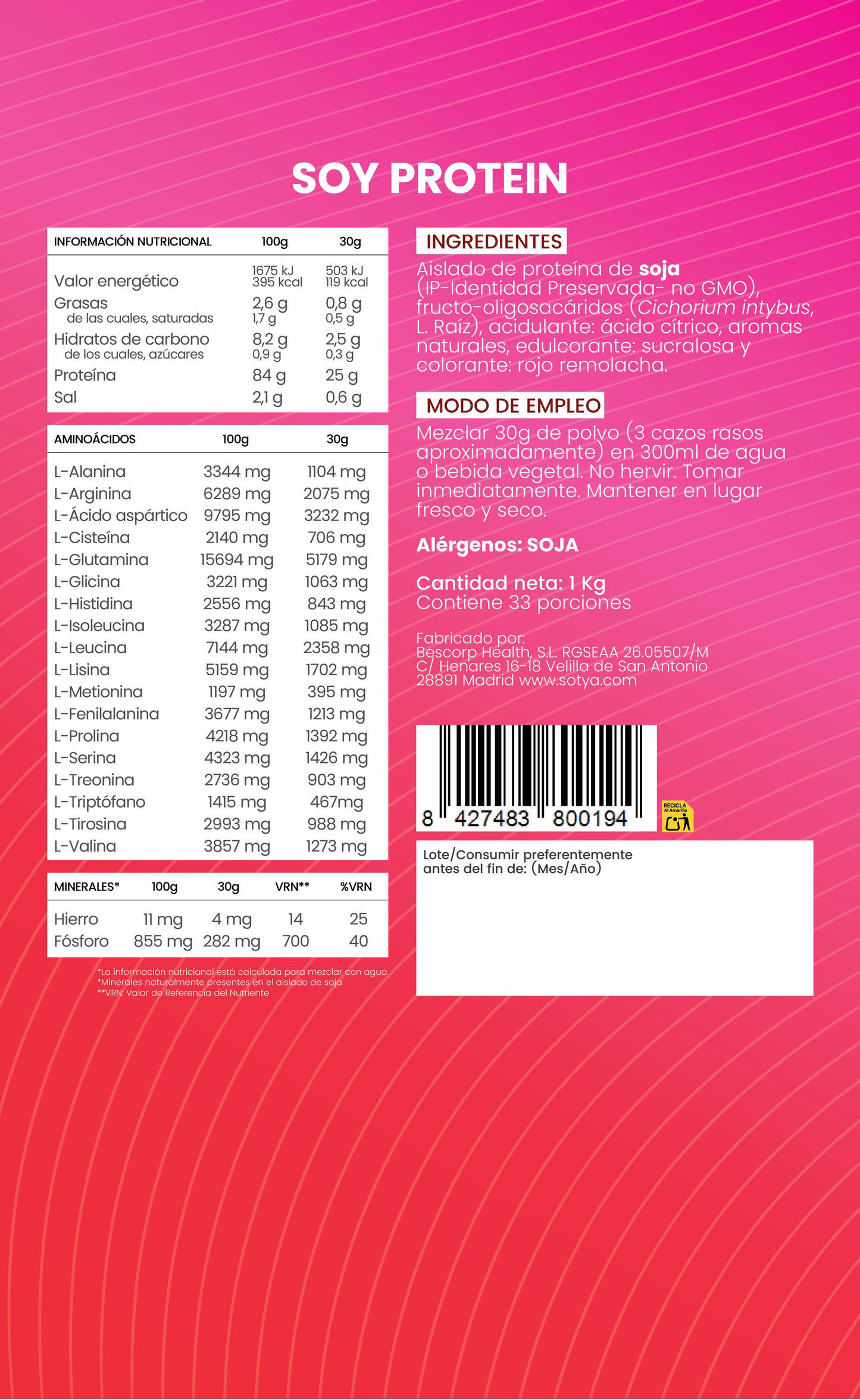 100% Protein Strawberry