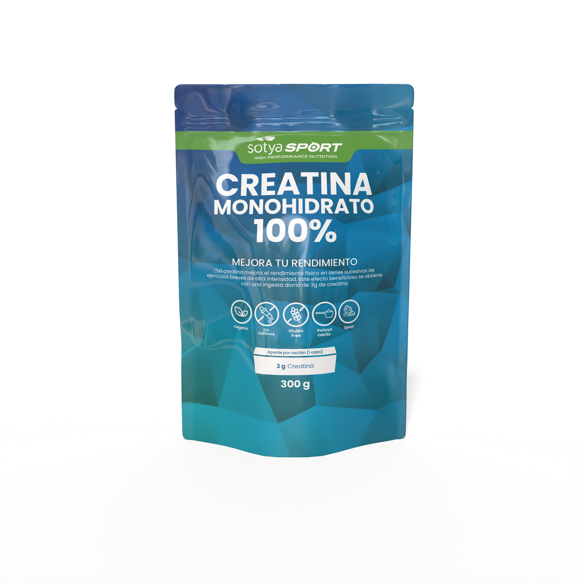 Creatina monohidrato 100% 300g
