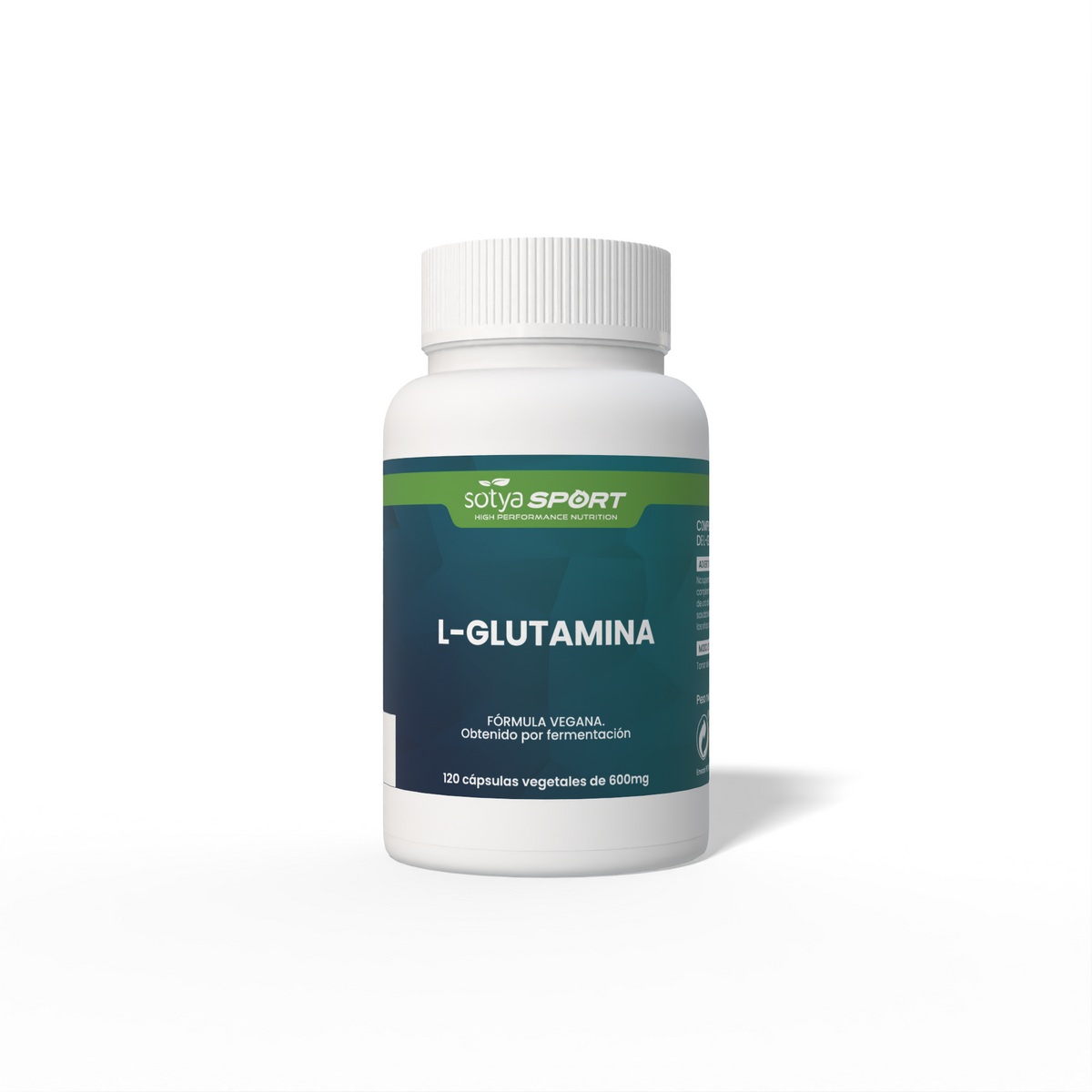 L-Glutamina 120 cápsulas vegetales de 600mg