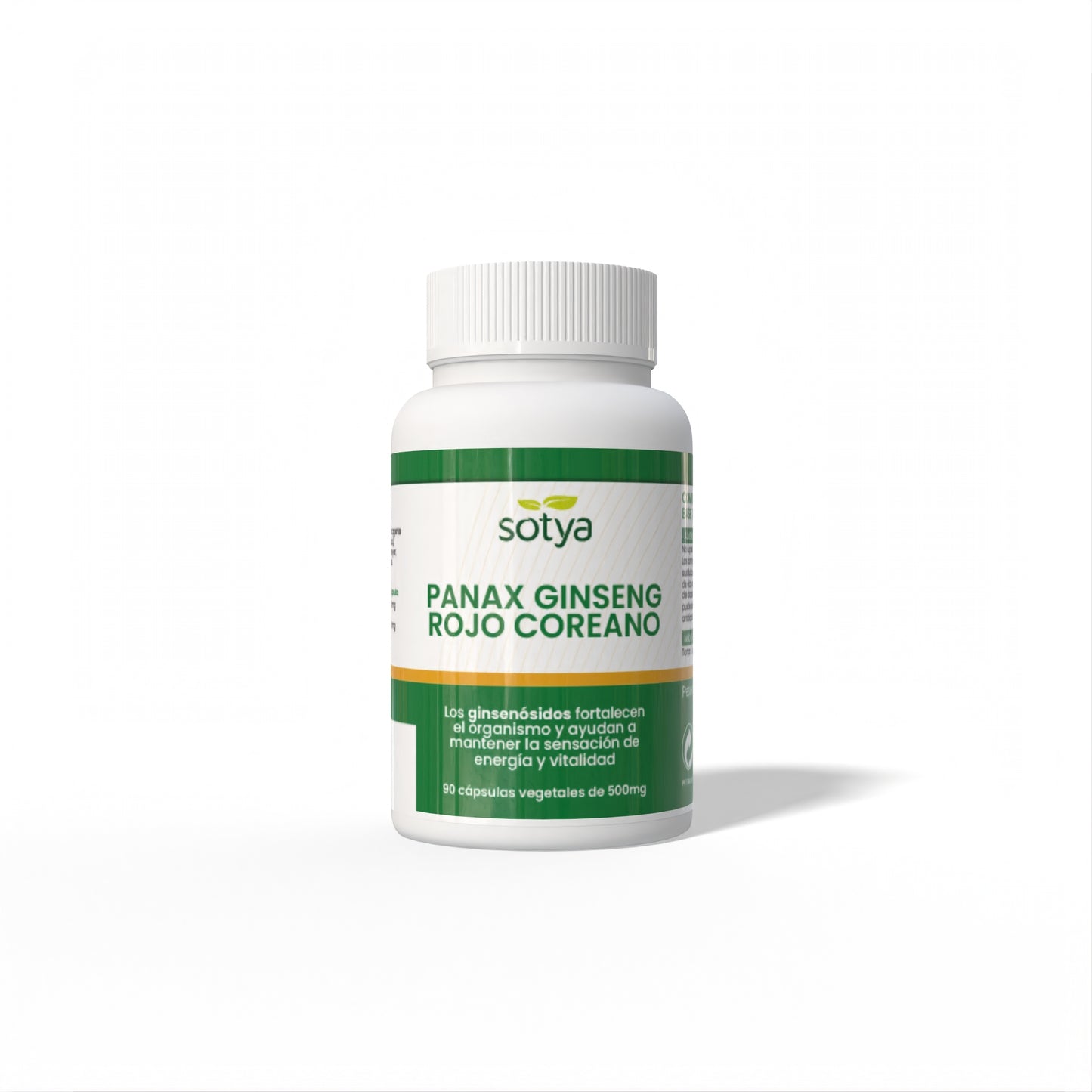 Panax Ginseng rojo Coreano 90 cápsulas vegetales de 500mg