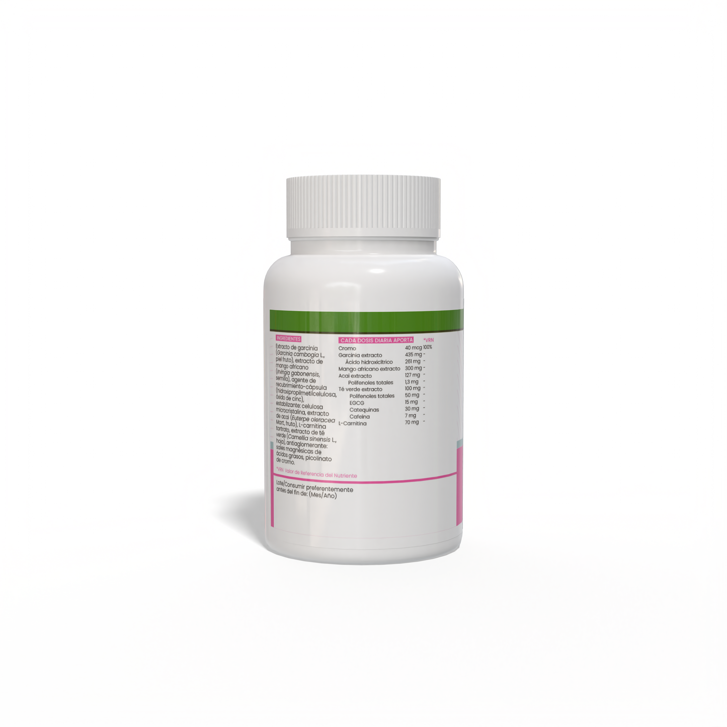 Burner 120 vegetable capsules of 750mg