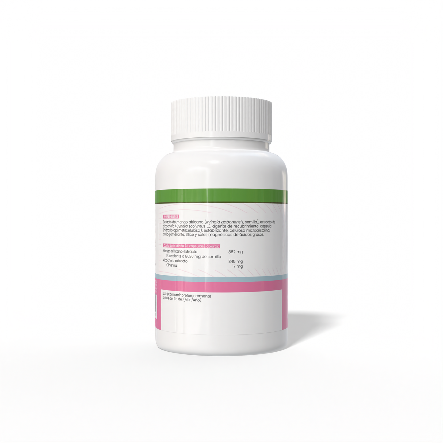 Mango africano + Alcachofa 120 cápsulas vegetales de 560mg