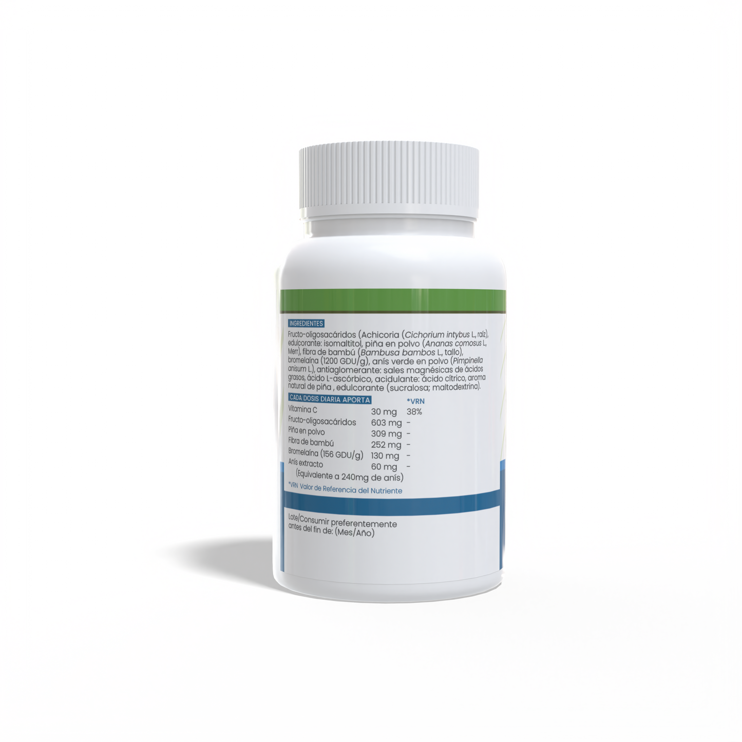Corazón de piña con anís 100 comprimidos de 600mg