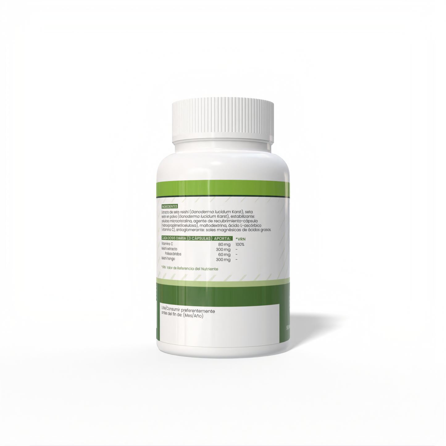 Reishi 90 cápsulas vegetales de 500mg