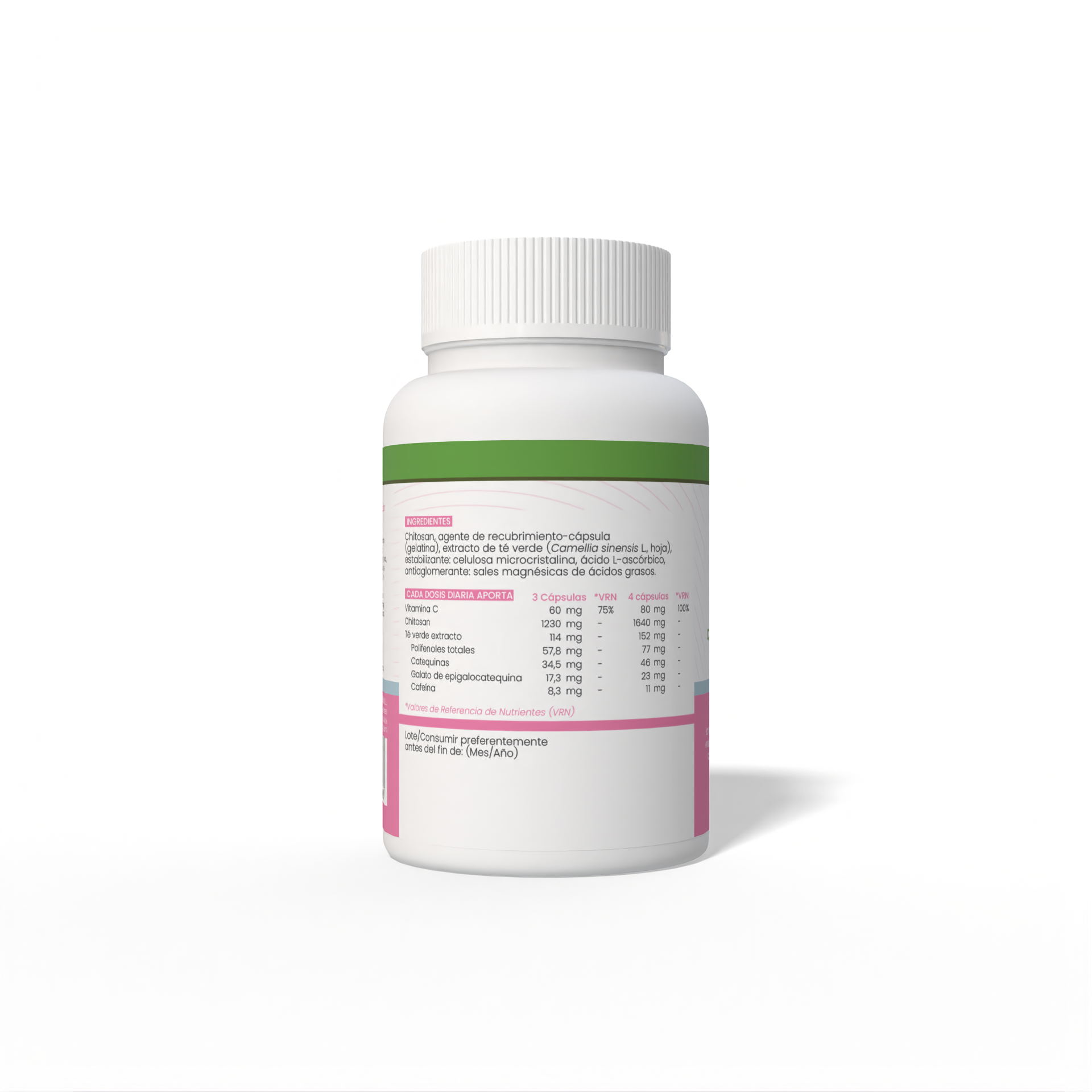 Chitosan with Green Tea and Vitamin C 100 capsules of 600 mg Sotya Chitosan with Green Tea and Vitamin C 100 capsules of 600 mg Sotya