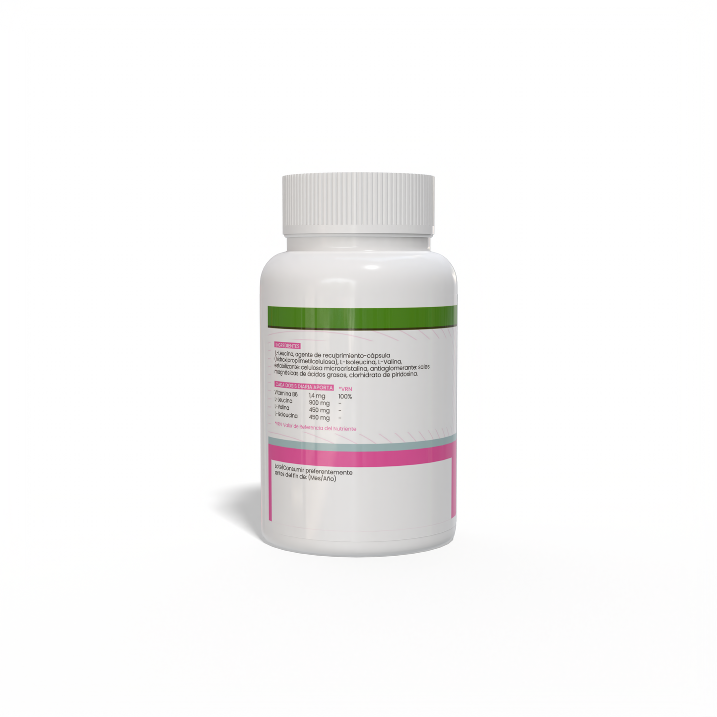 BCAA´S Aminoácidos Ramificados 120 cápsulas vegetales de 600mg