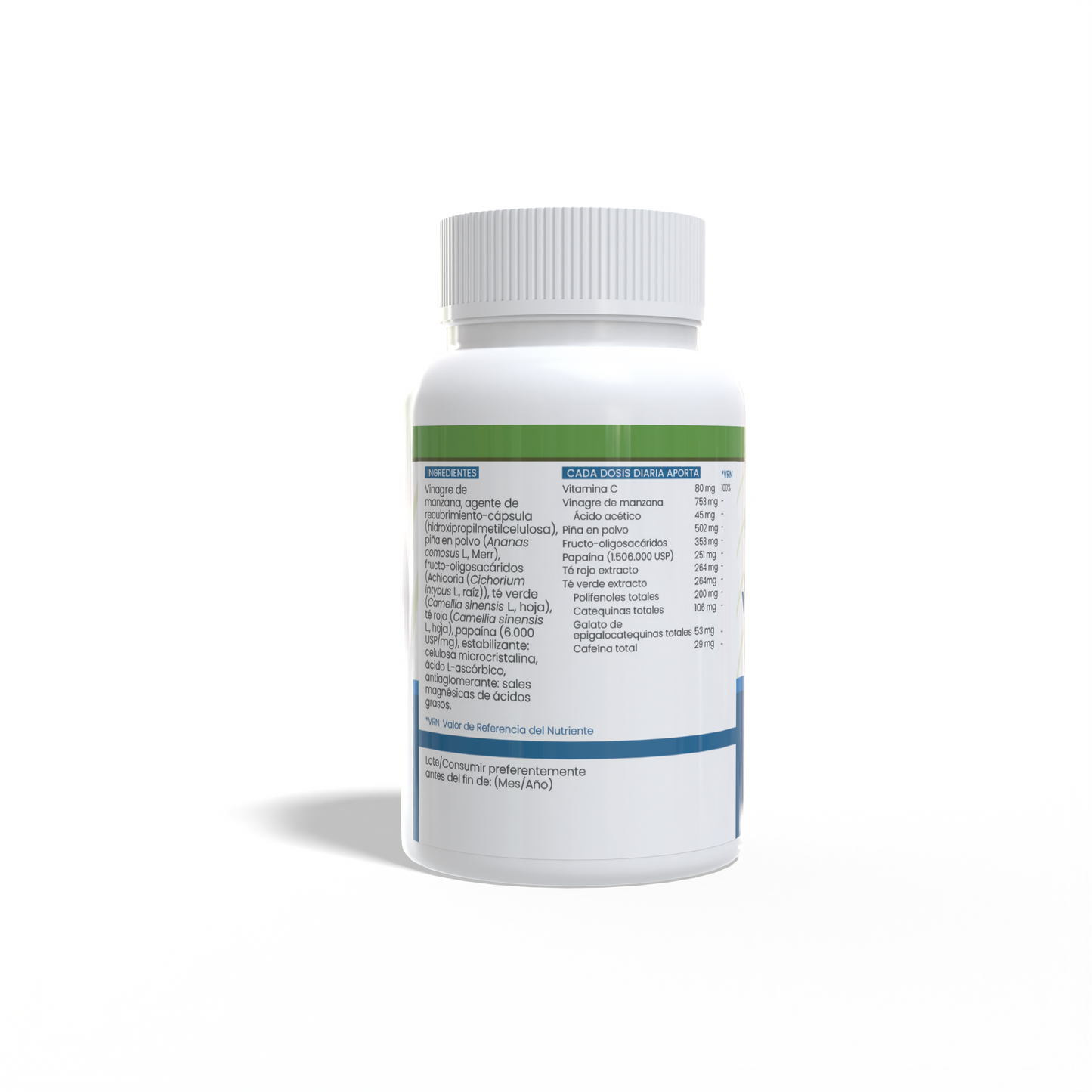 Vinagre plus 100 cápsulas vegetales de 550mg