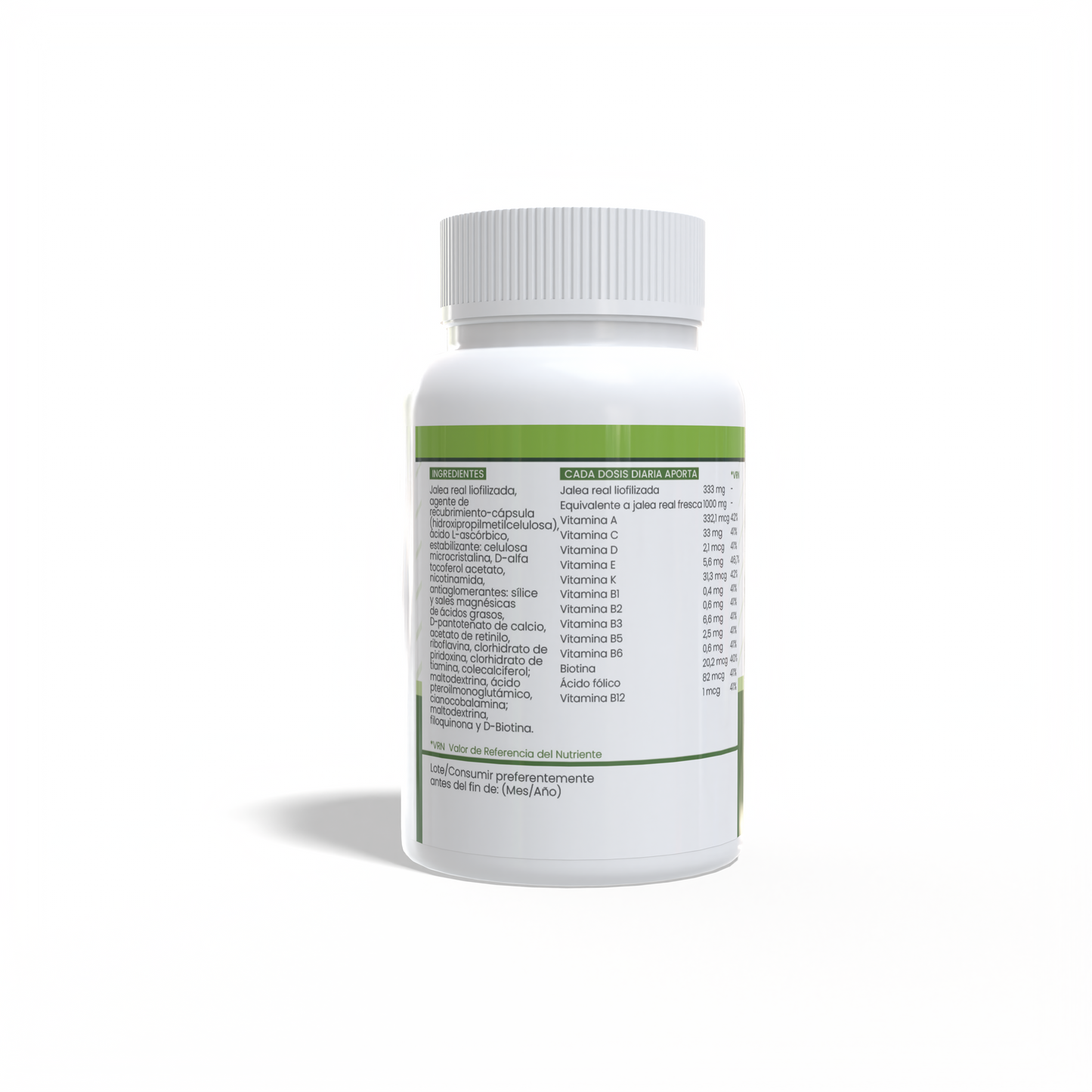 Jalea Real 50 cápsulas vegetales de 540mg