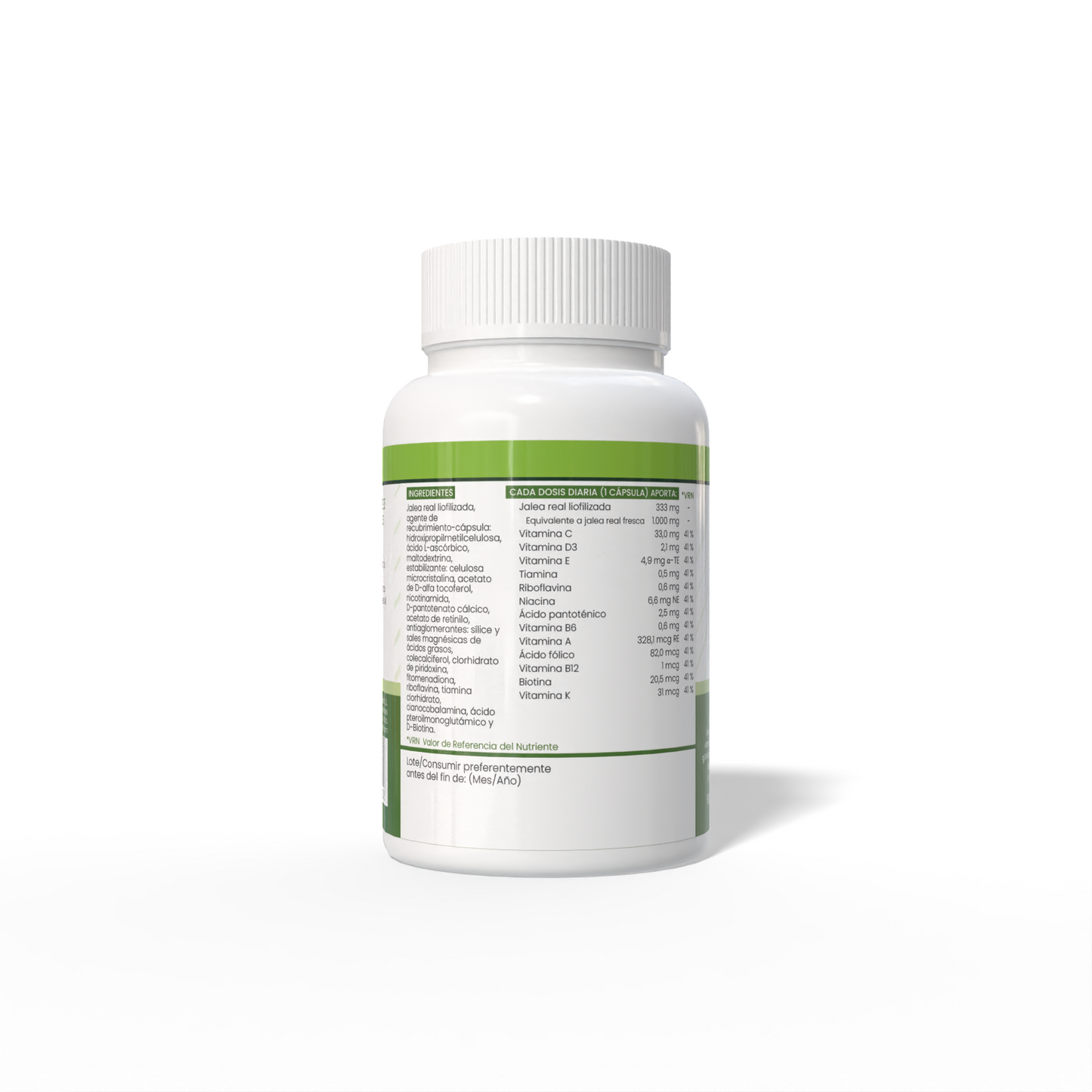 Royal Jelly 50 Vegetable Capsules of 540mg
