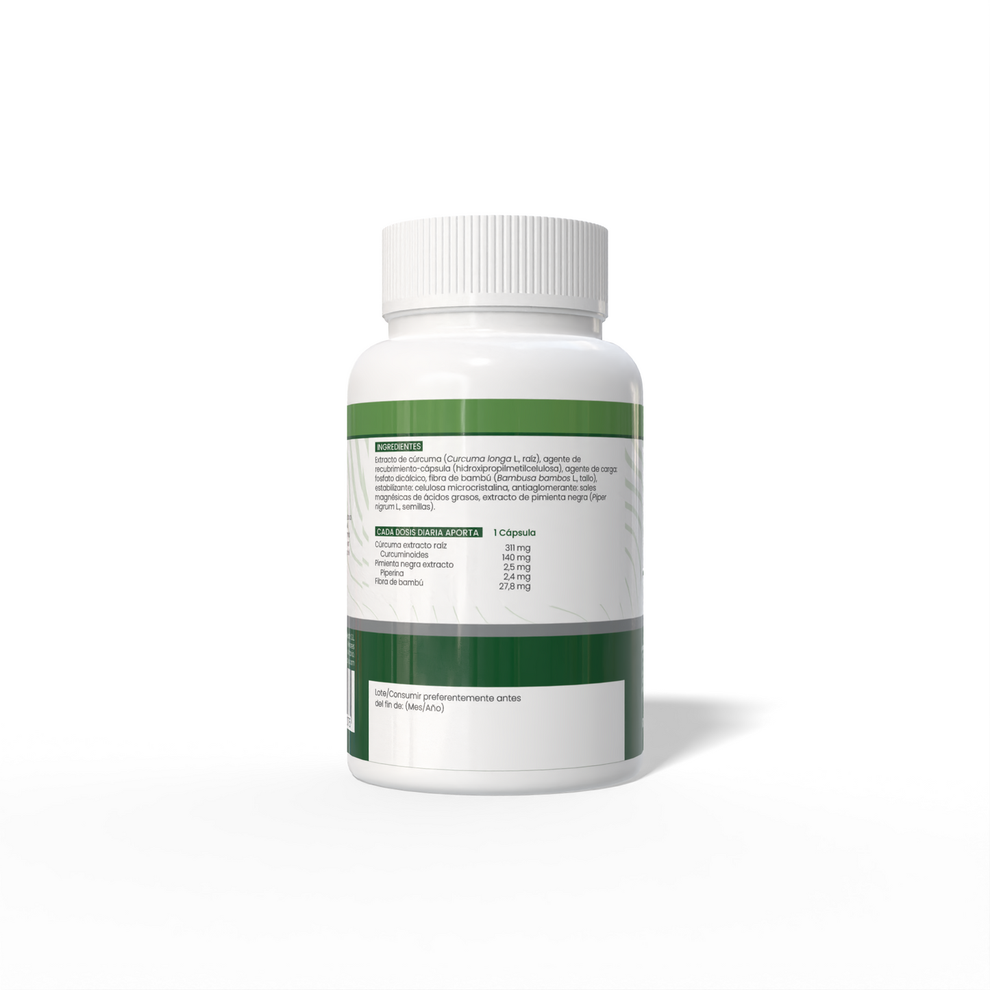 Curcuma + Pimienta 550mg 60 cápsulas vegetales