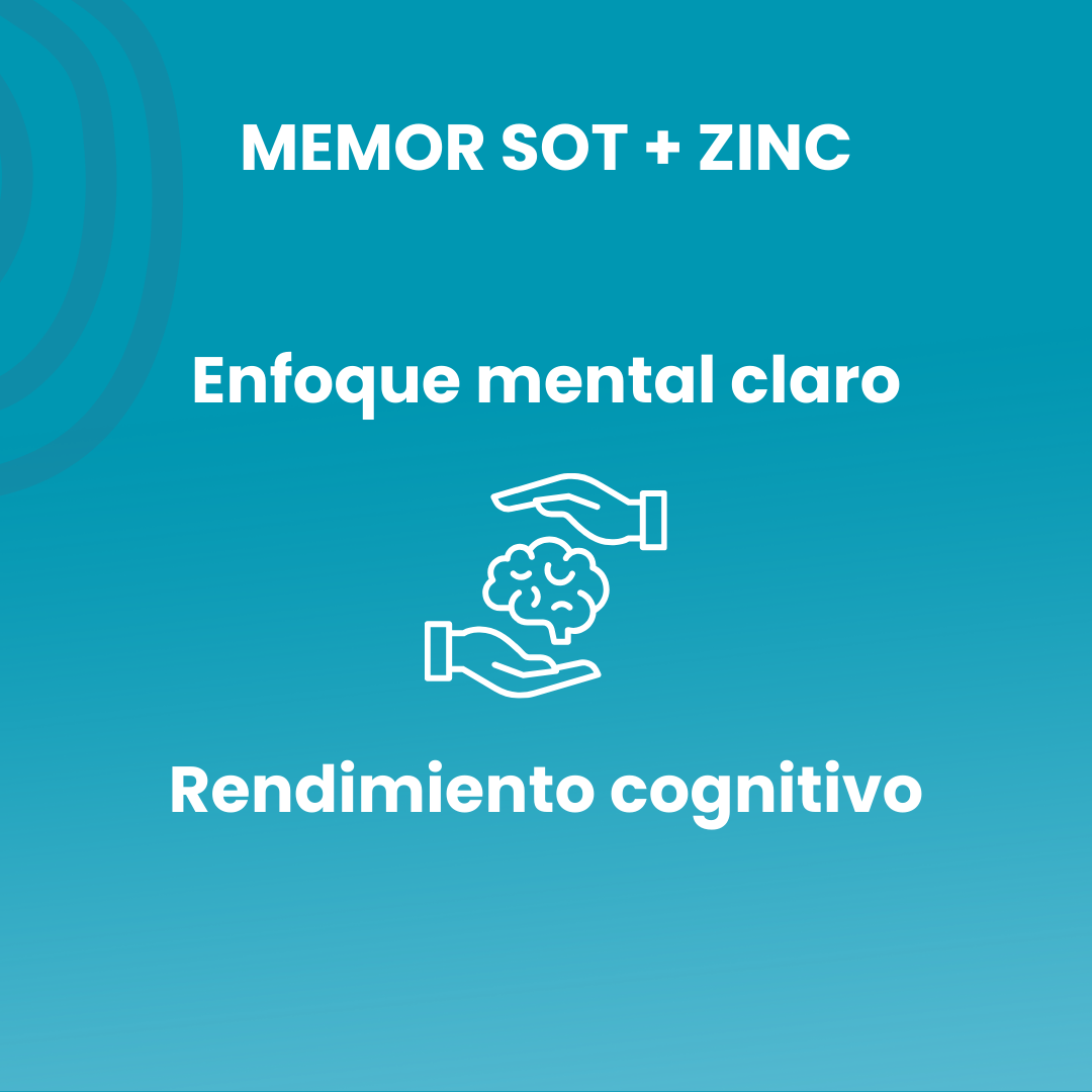Memor SOT + Zinc 60 vegetable capsules of 750 mg