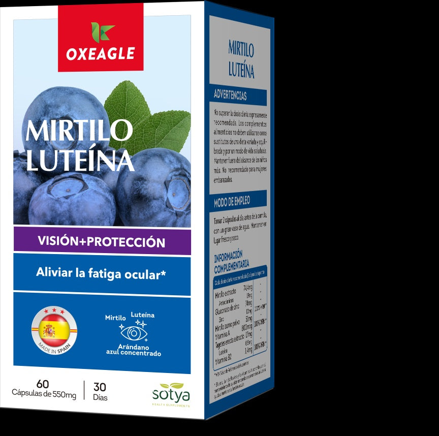 Mirtilo luteína 60 cápsulas de 550mg