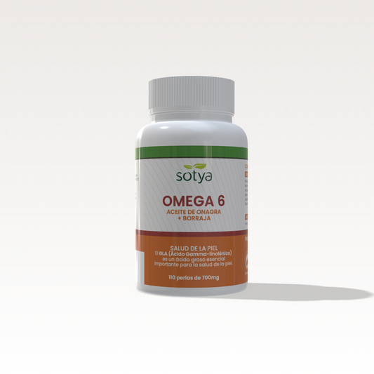 Omega 6 (Aceite de onagra + Borraja) 110 perlas de 700mg - Sotya