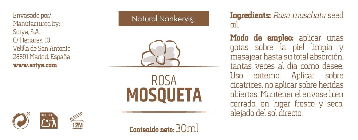 Aceite de Rosa Mosqueta 30 ml