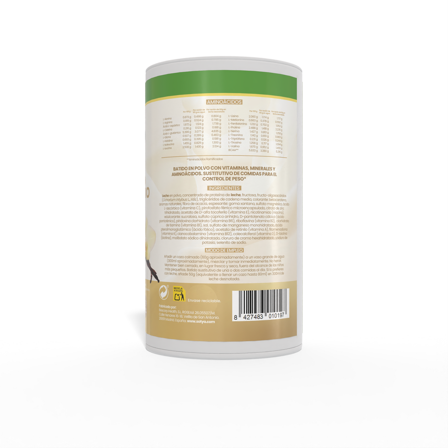 Batido sustitutivo Vainilla, 600g