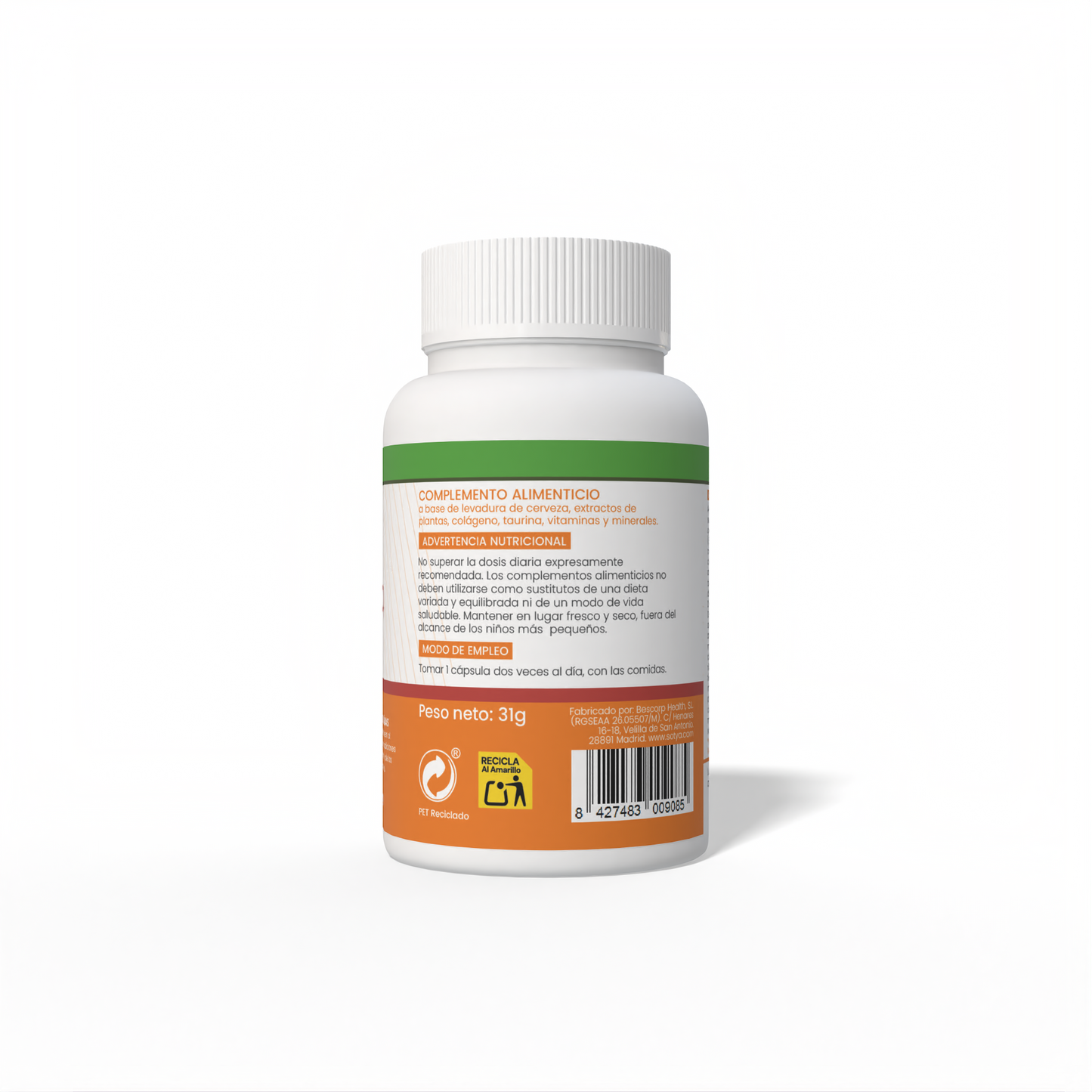 Piel, Pelo, Uñas 60 cápsulas de 522mg