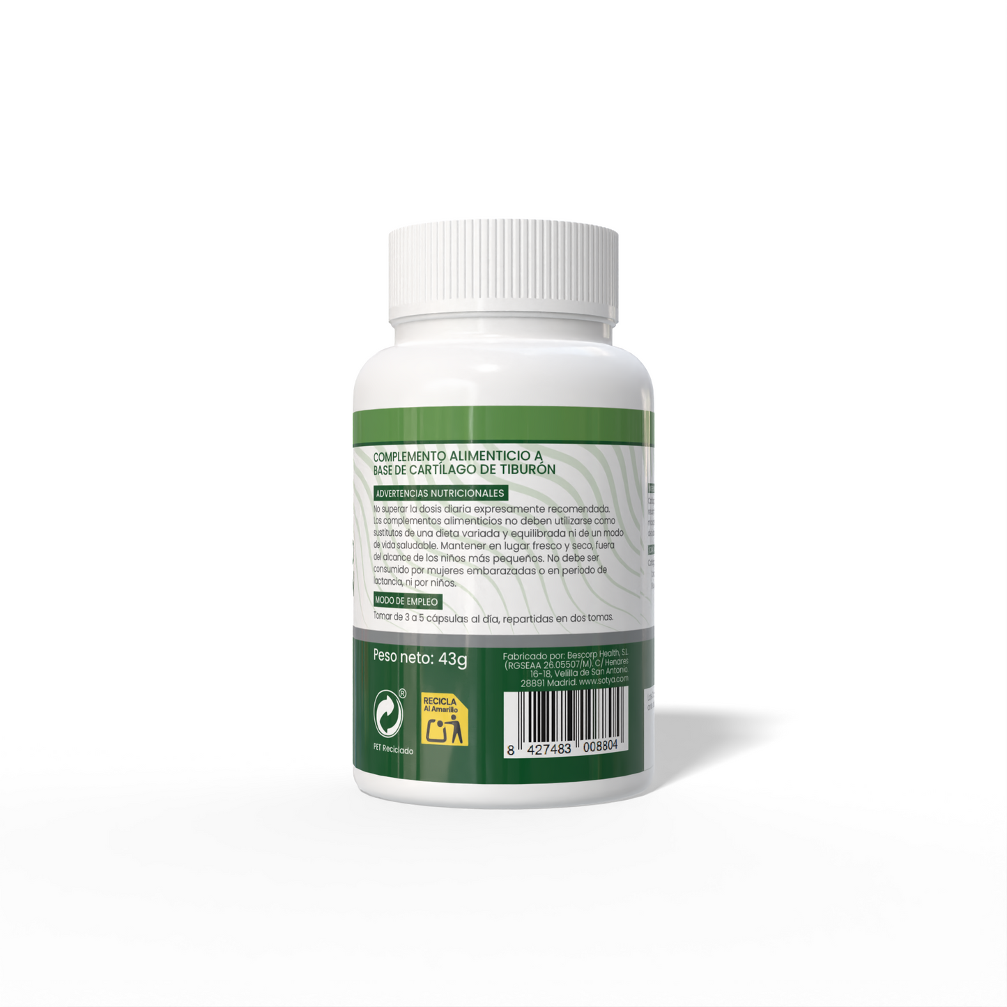 Cartílago de Tiburón 60 cápsulas de 710mg