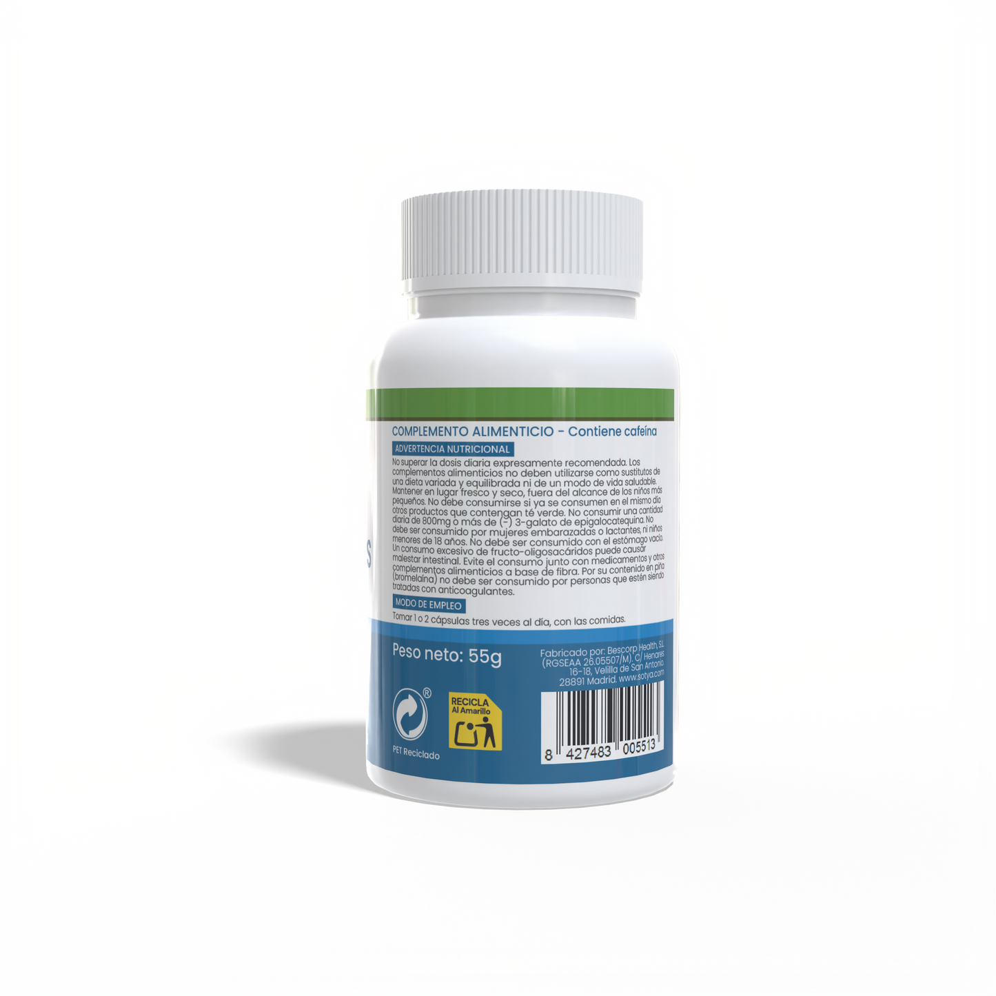 Vinagre plus 100 cápsulas vegetales de 550mg