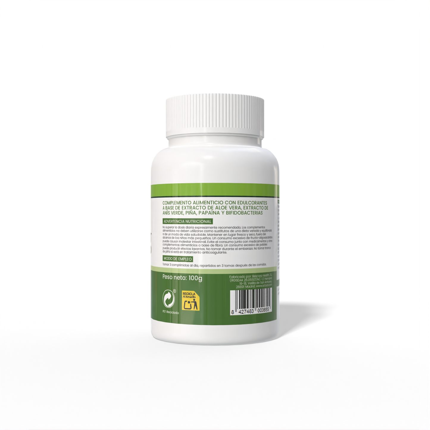 Aloe Digest Próbiotico 100 comprimidos de 1g