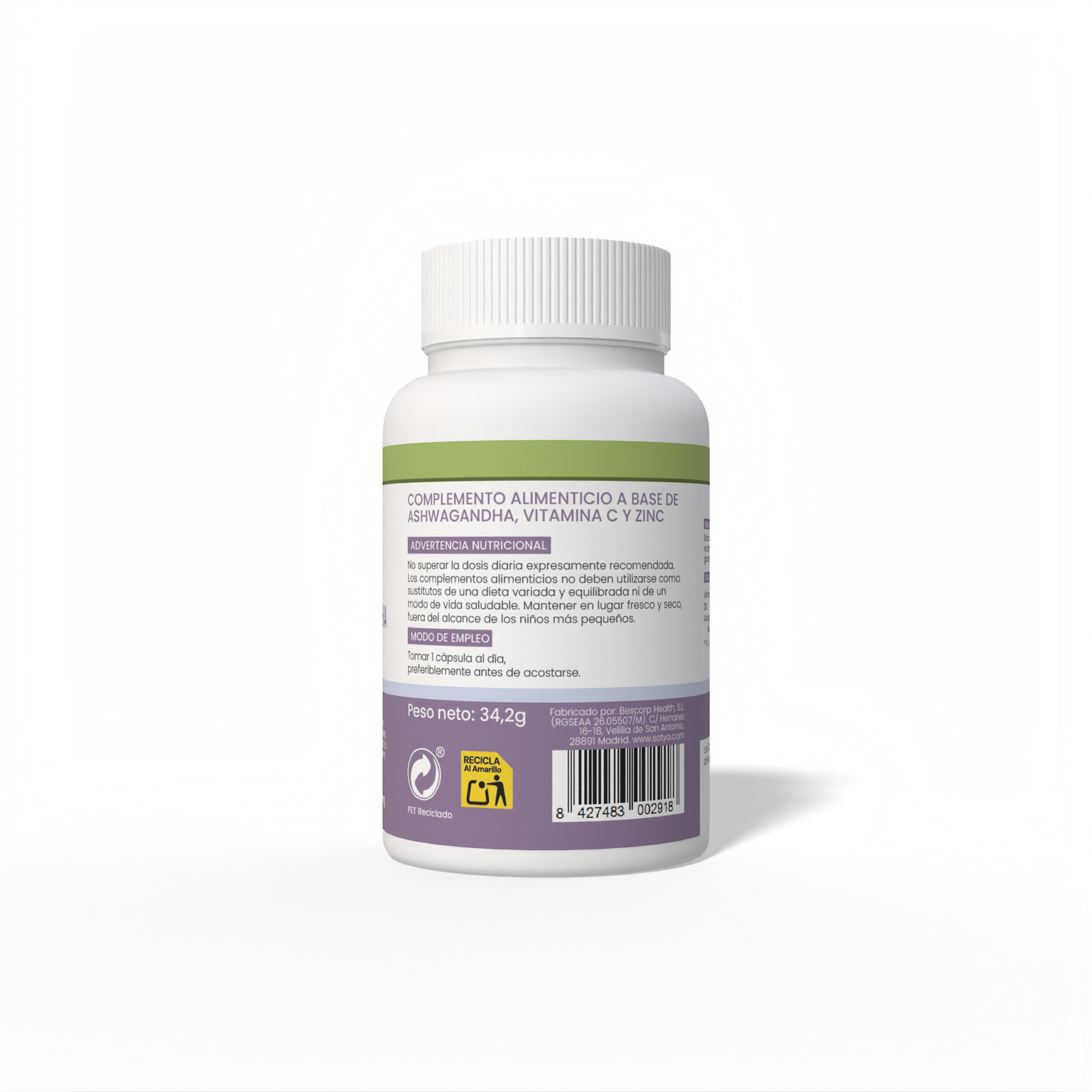 Ashwagandha 60 Vegetable Capsules of 570mg