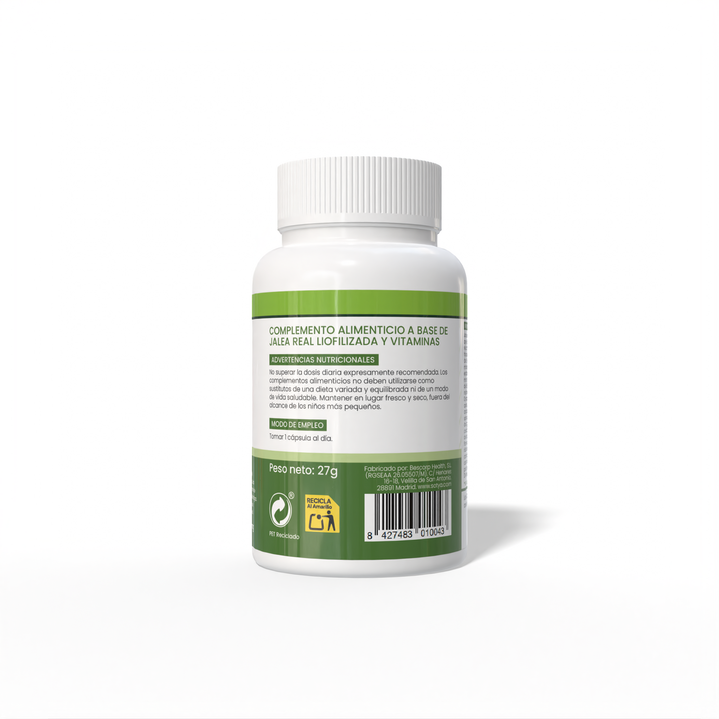 Royal Jelly 50 Vegetable Capsules of 540mg