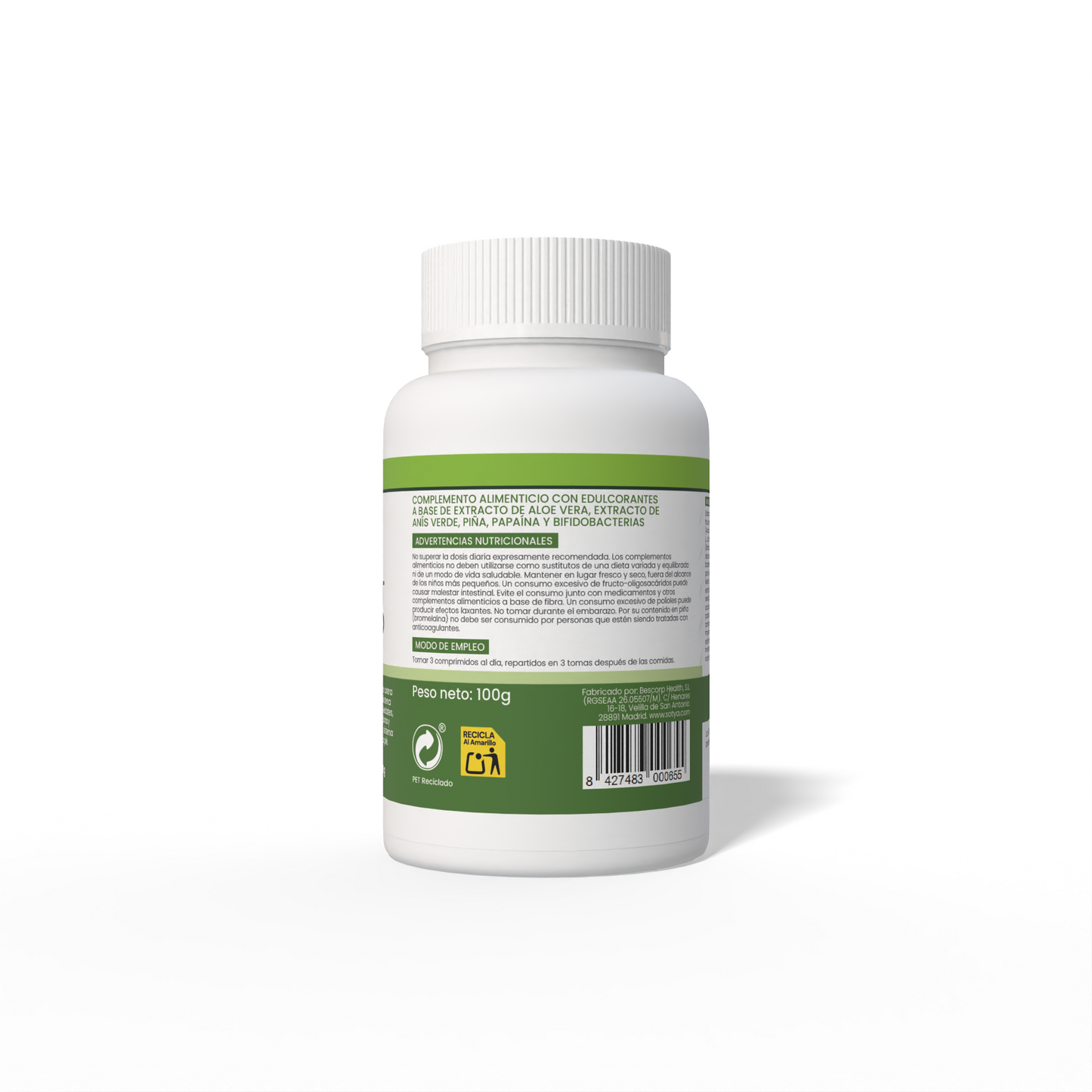 Aloe Digest Próbiotico 100 comprimidos de 1g