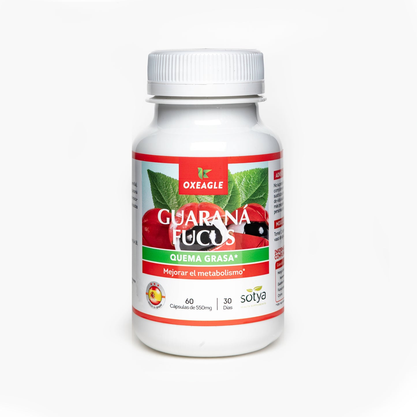 Guaraná Fucus 60 cápsulas de 550mg