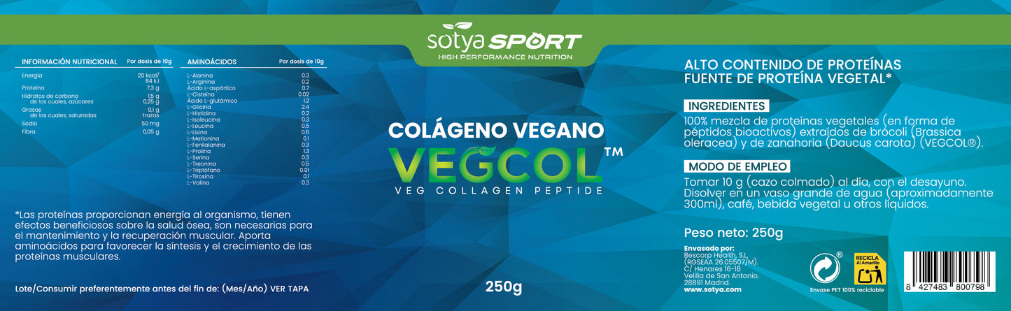 Colágeno Vegano - VEGCOL 250g