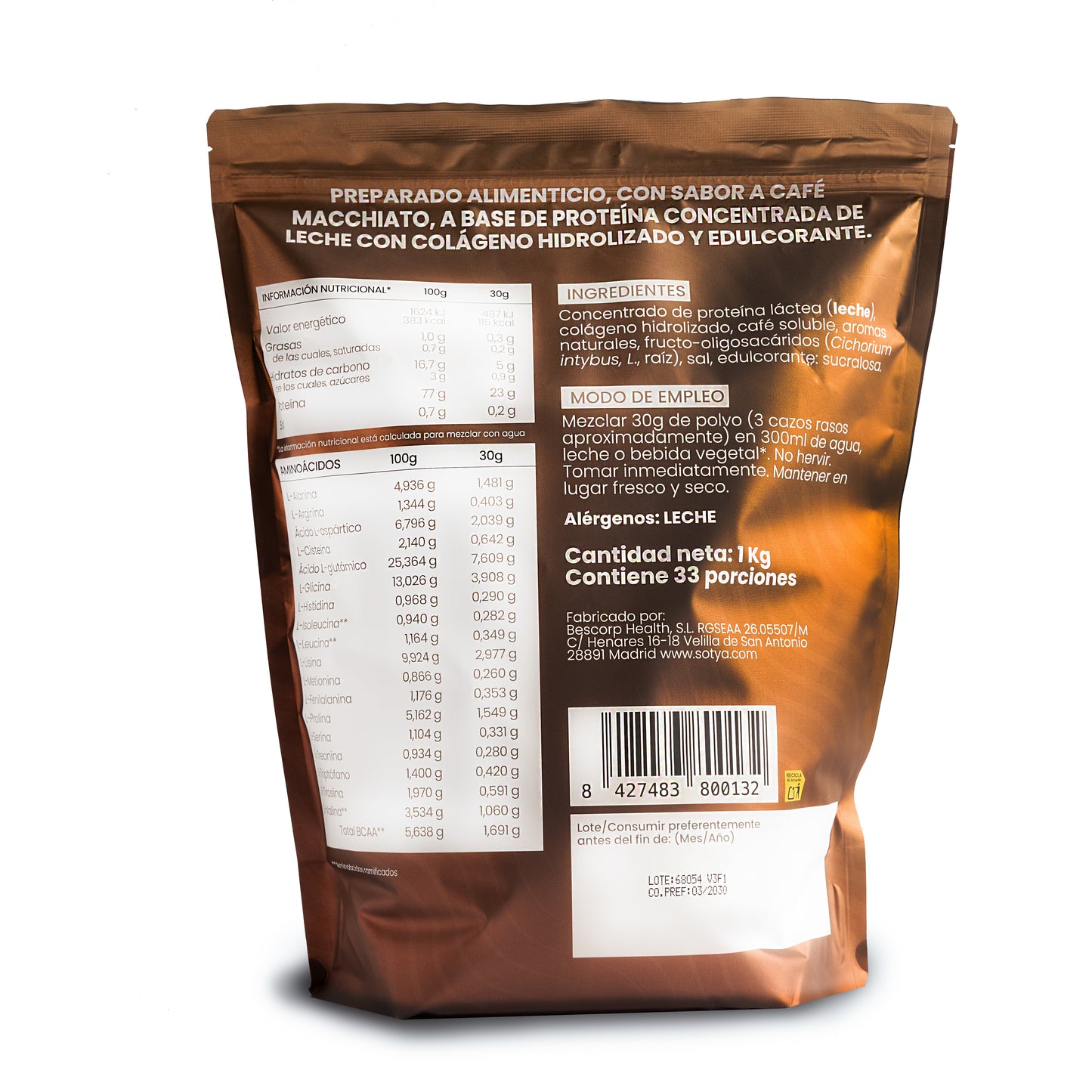 80% Whey Coffee Macchiato