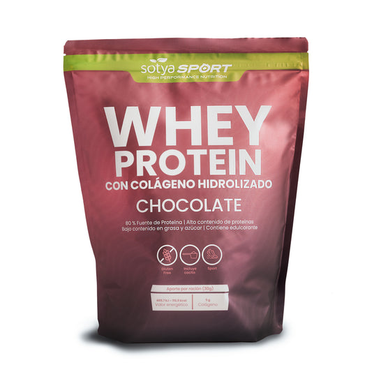 Whey Protein Chocolate con colágeno hidrolizado 1KG