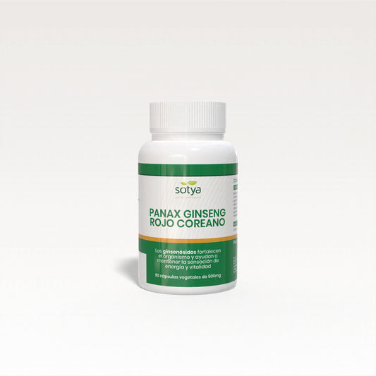 Panax Ginseng rojo Coreano 90 cápsulas vegetales de 500mg - Sotya