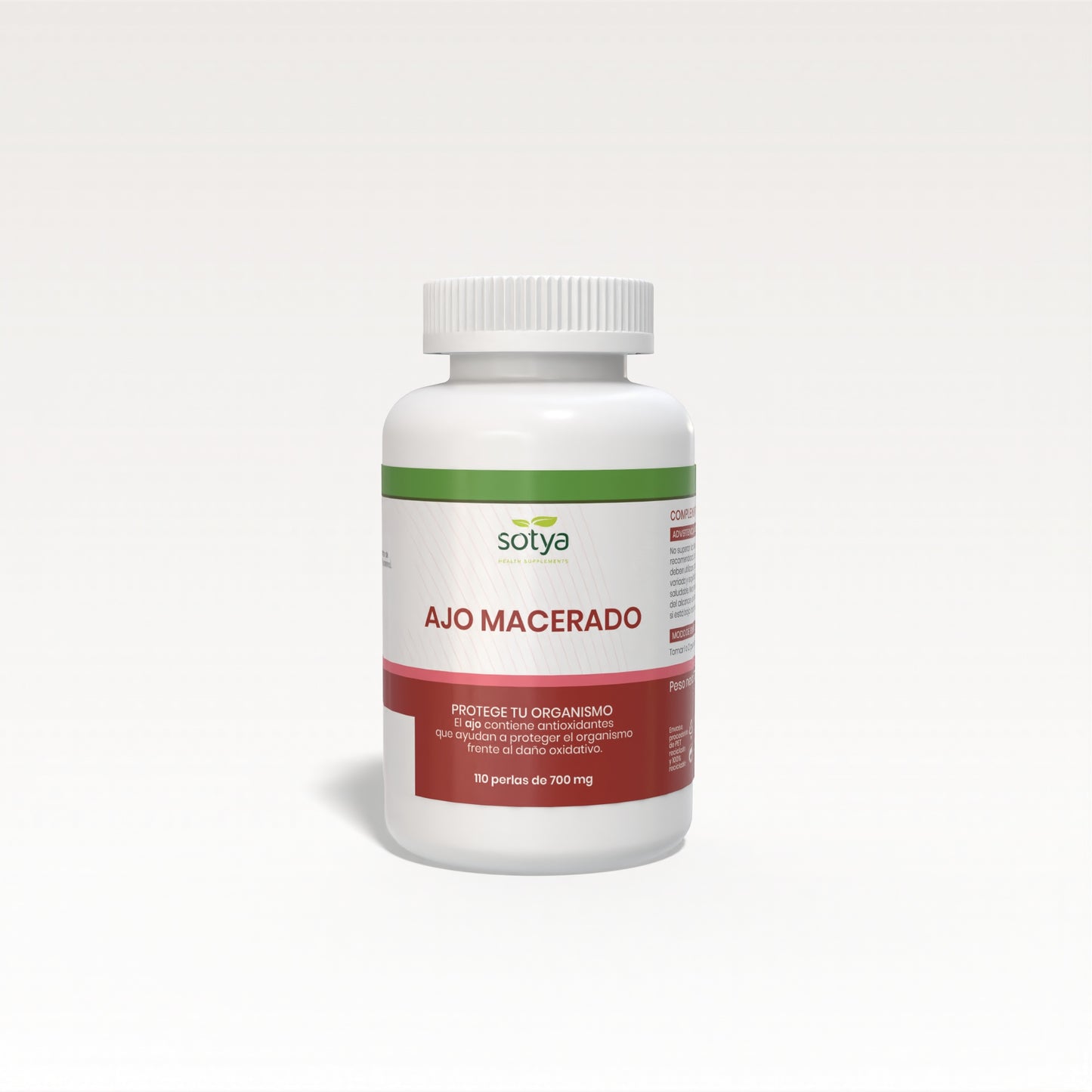 Ajo macerado 110 Perlas de 700mg - SOTYA