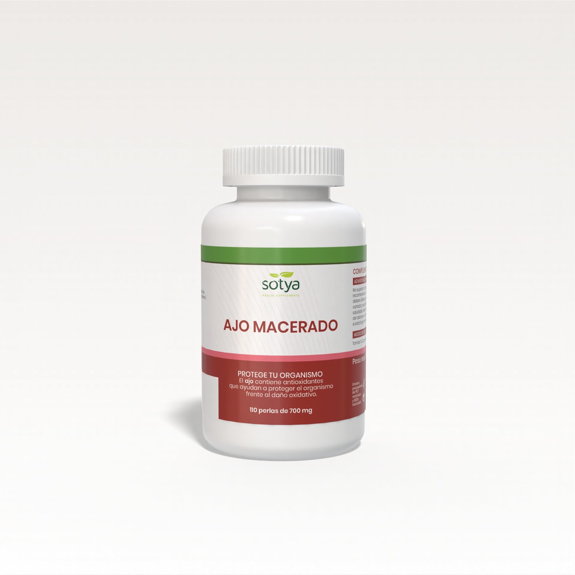 Ajo macerado 110 Perlas de 700mg - SOTYA