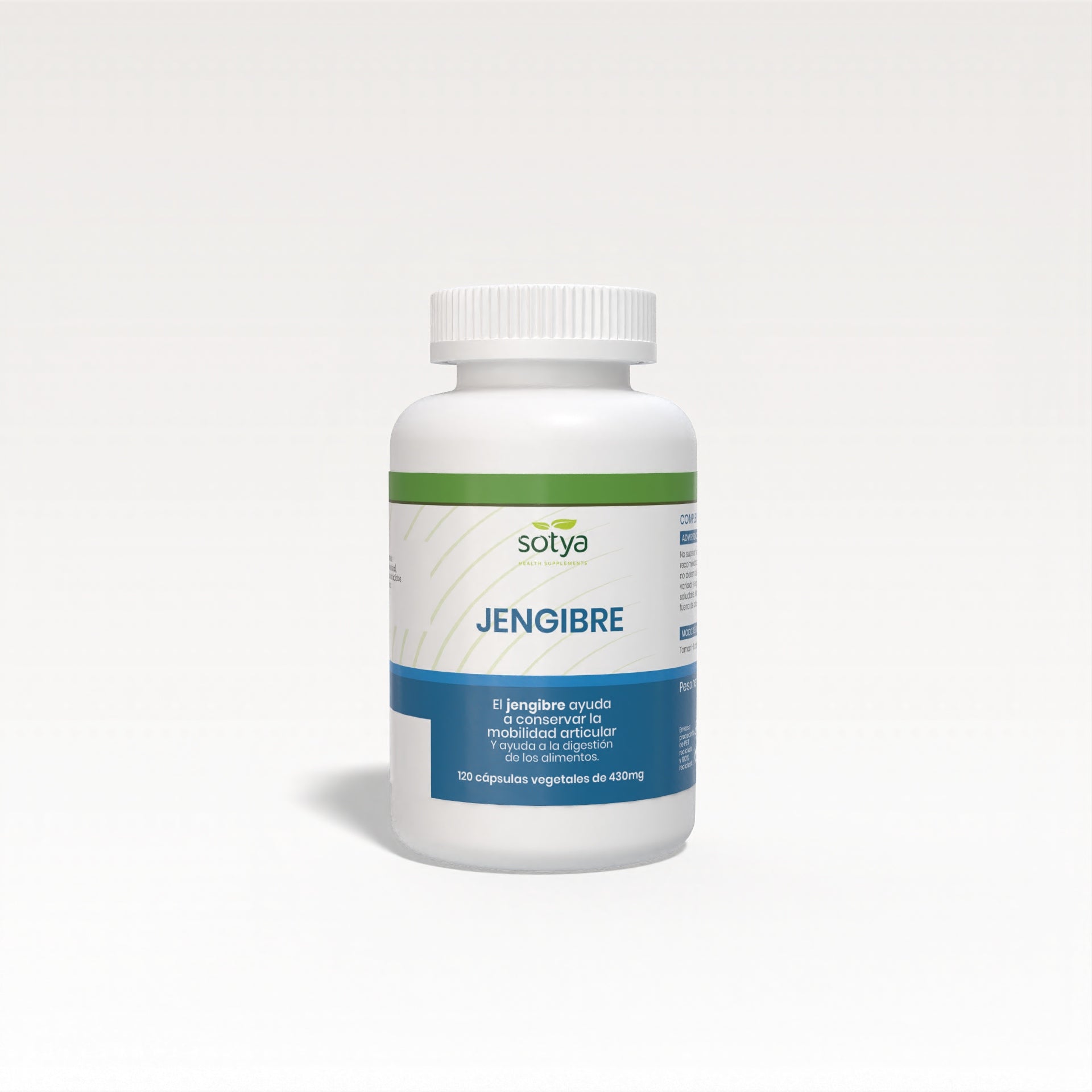 Jengibre 120 Cápsulas de 430mg - Sotya