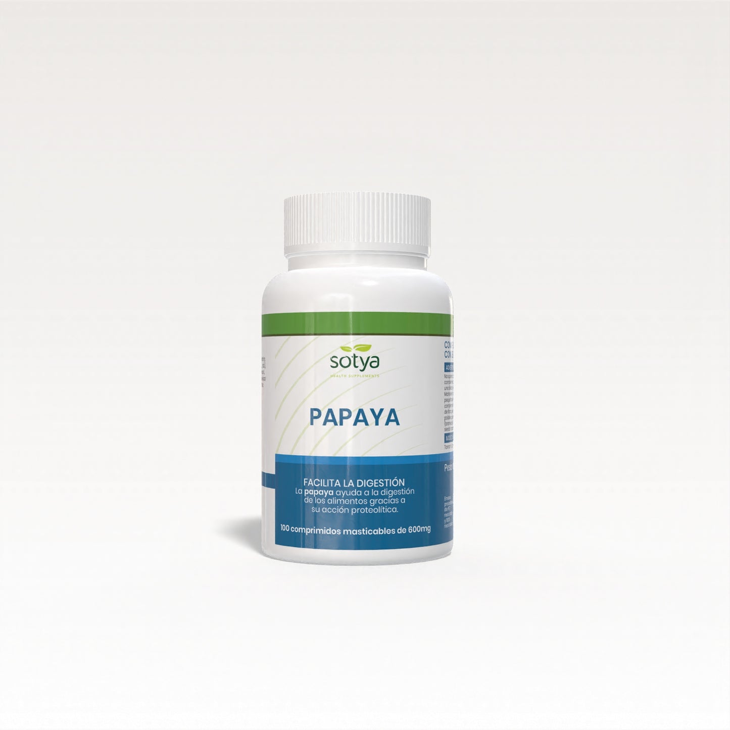 Papaya 100 Comprimidos de 600mg - Sotya