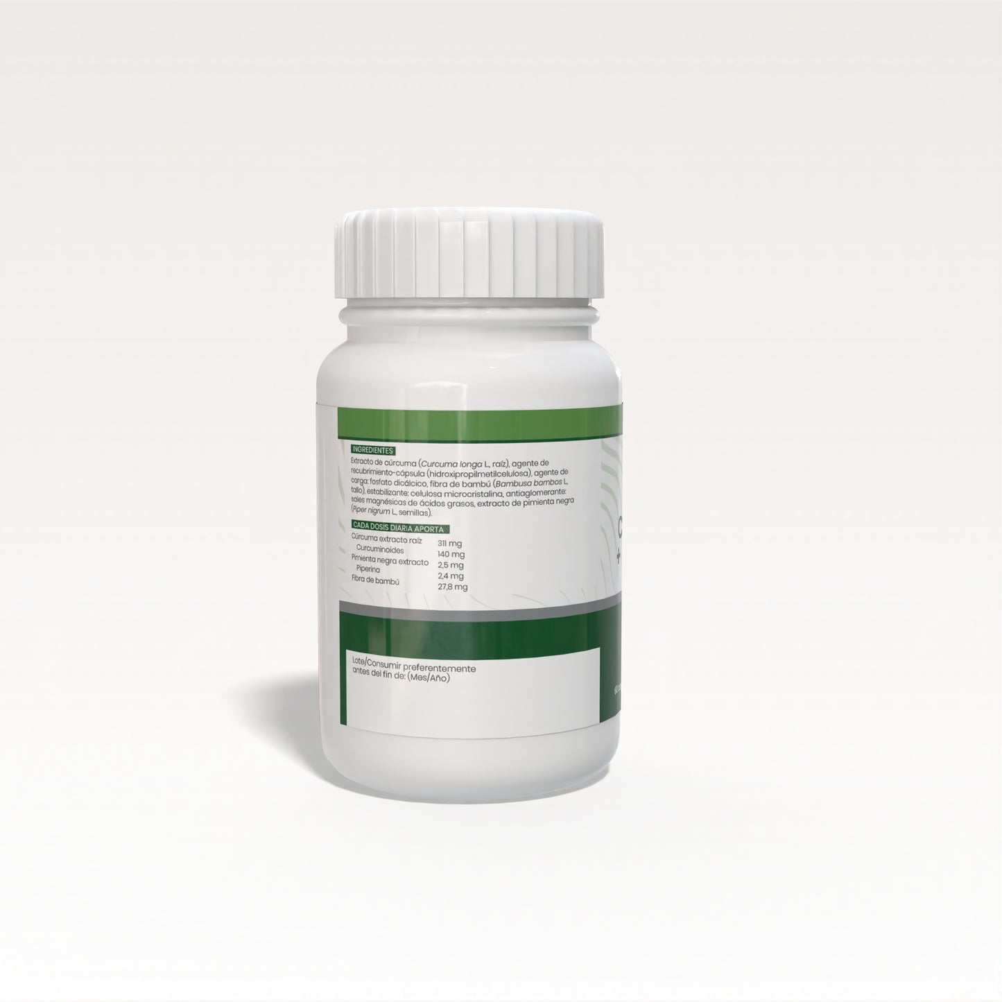 Curcuma + Pimienta 550mg 60 cápsulas vegetales